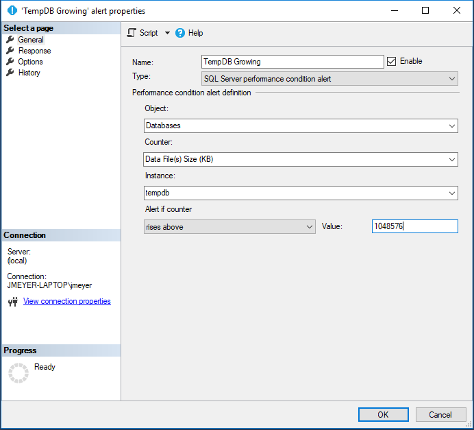 Alert: TempDB Growing 1